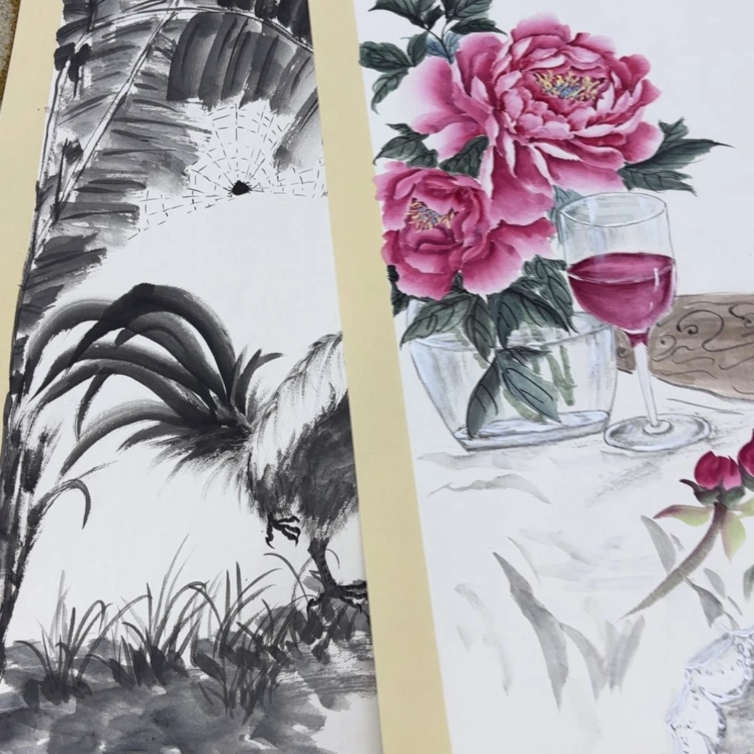 国画胃*力赵家爱绘画作品 婉