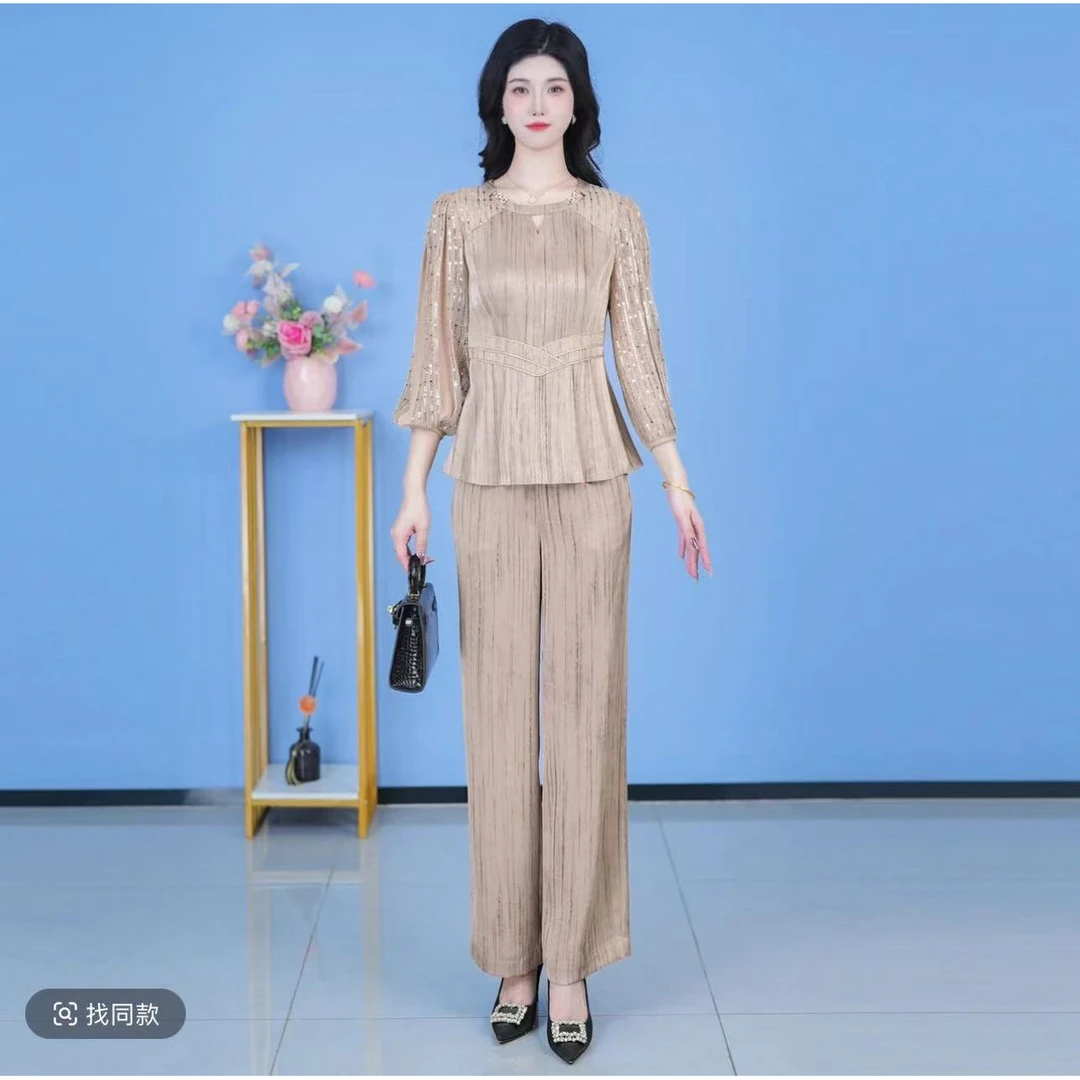 时尚一整套装女2024新款早秋穿搭洋气质职业重要场合两件套