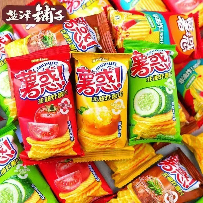 盐津铺子薯惑薯片番茄烧烤醇香青瓜休闲解馋爽口小零食独立包装