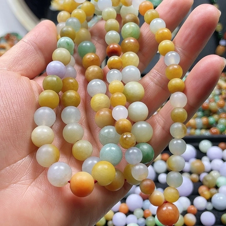 翡翠未镶嵌颈饰项链