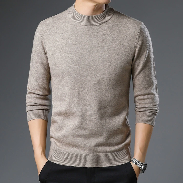 男士秋冬时尚百搭宽松韩版潮流加厚长袖针织休闲毛衣男士打底衫