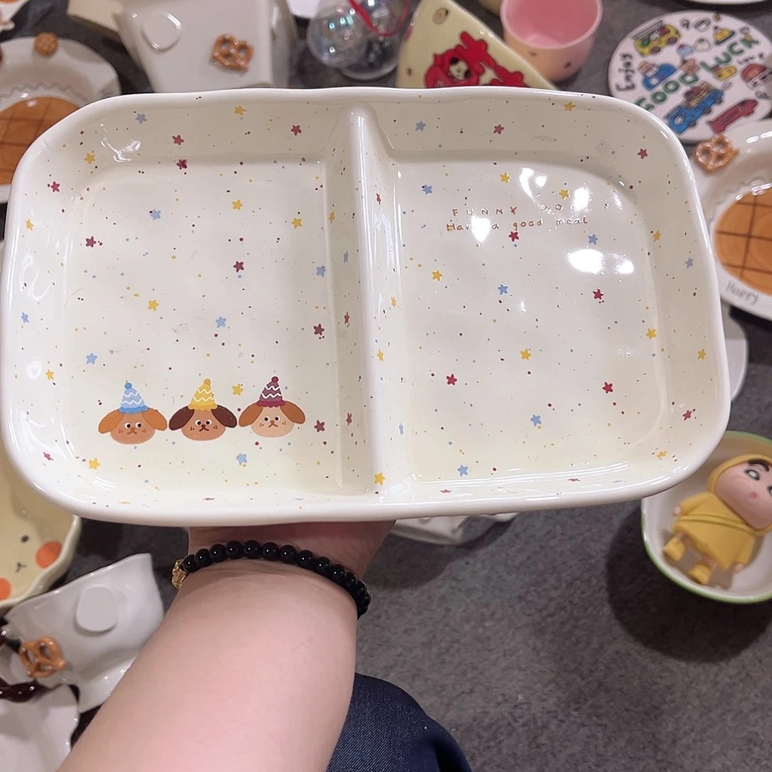 2格分餐盘陶瓷餐具