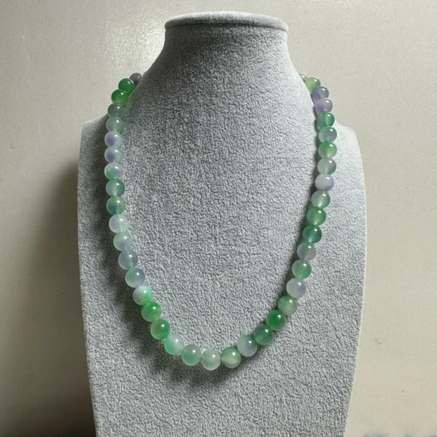 项链 F003 高端春彩气质10mm圆珠项链