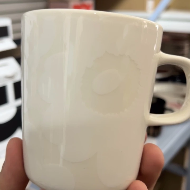 marimekko白花250ml马克