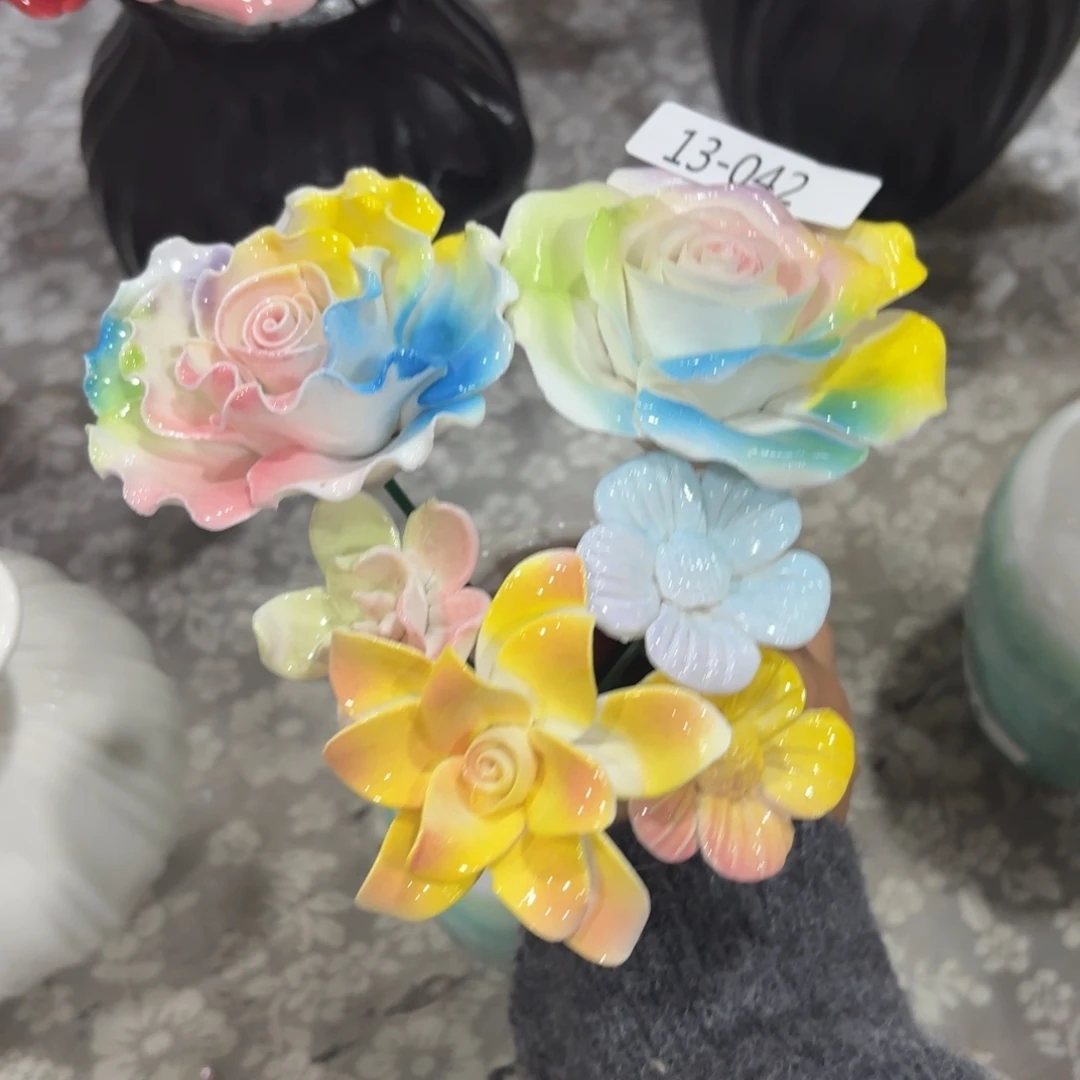陶瓷花，拍满20发货，退款拉黑，1342
