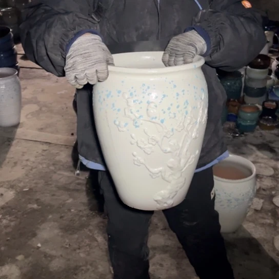 红陶口24高35瑕疵