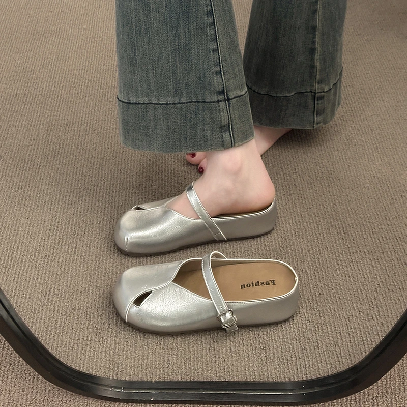 浅口单鞋女2025年夏季新款法式方头玛丽珍鞋女款爆款2025新款