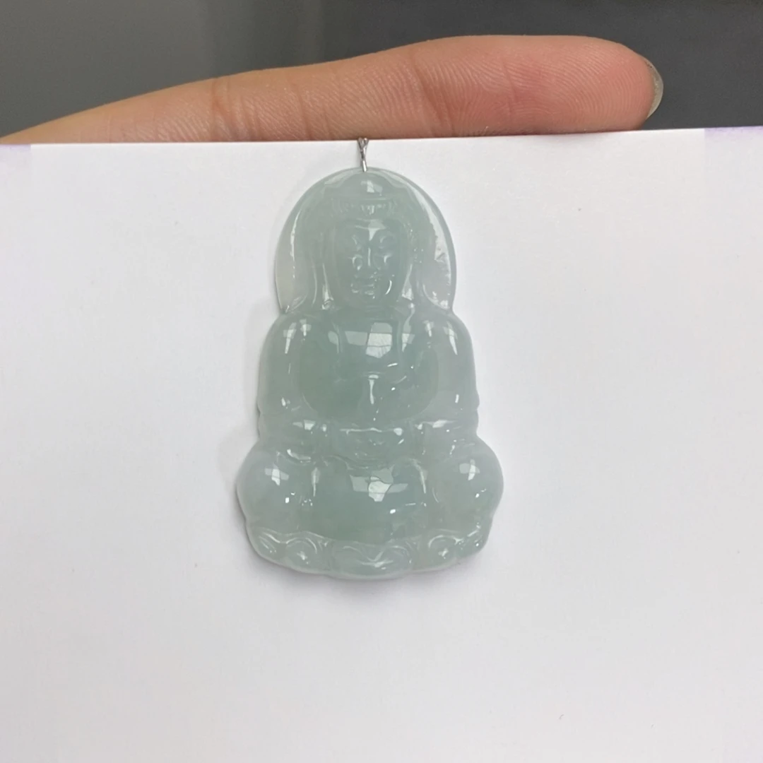 翡翠颈饰未镶嵌观音