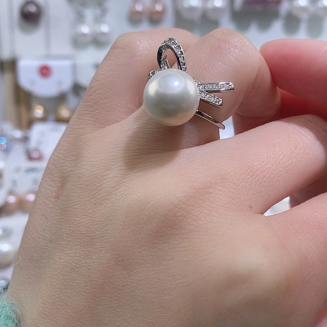 淡水珍珠戒指未镶嵌w11.8