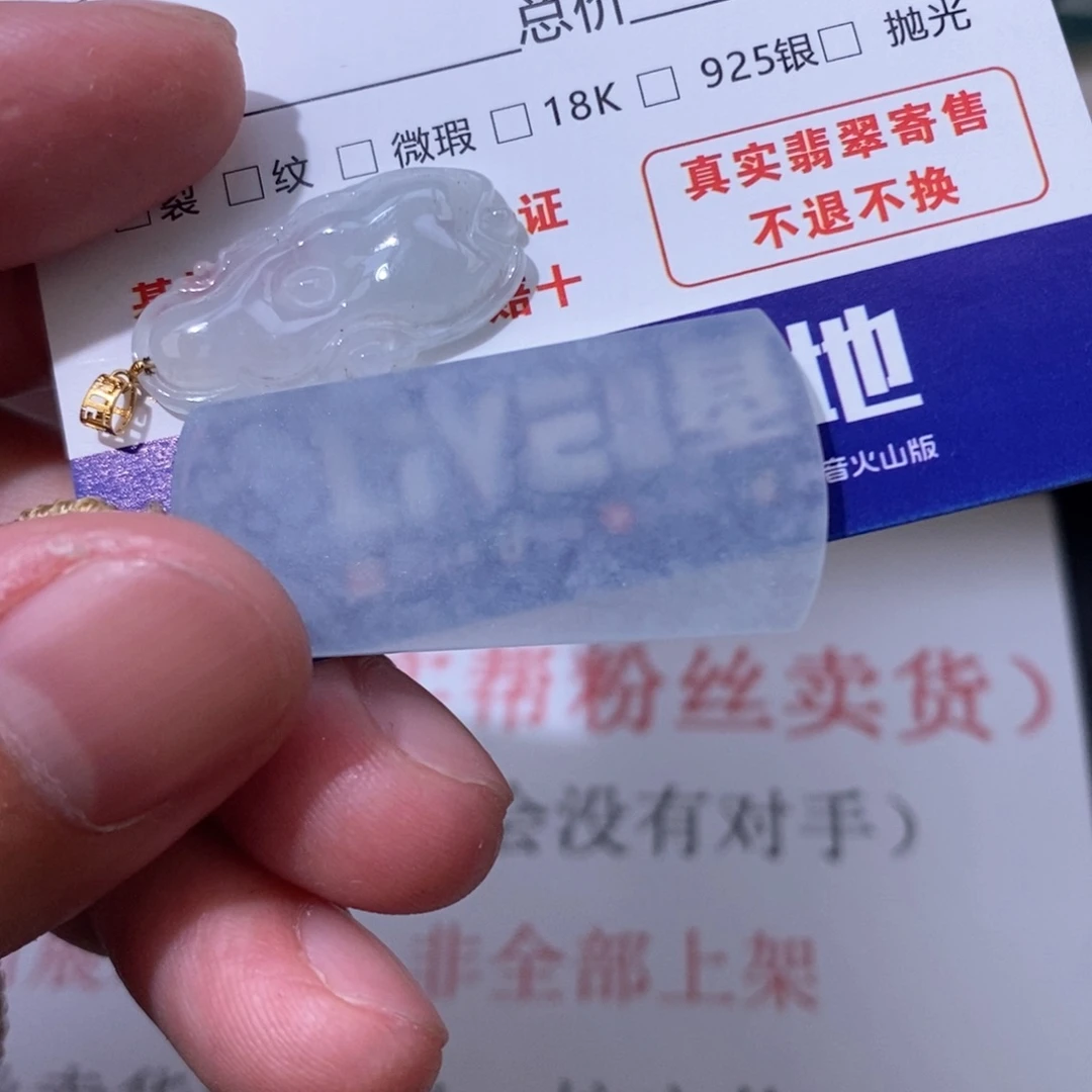 两***地翡翠未镶嵌颈饰翡翠