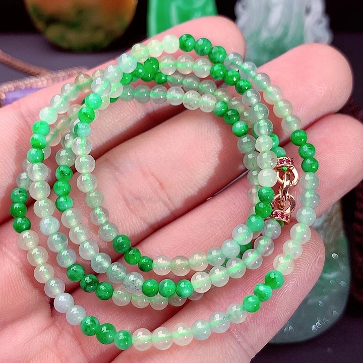 翡翠未镶嵌毛衣链