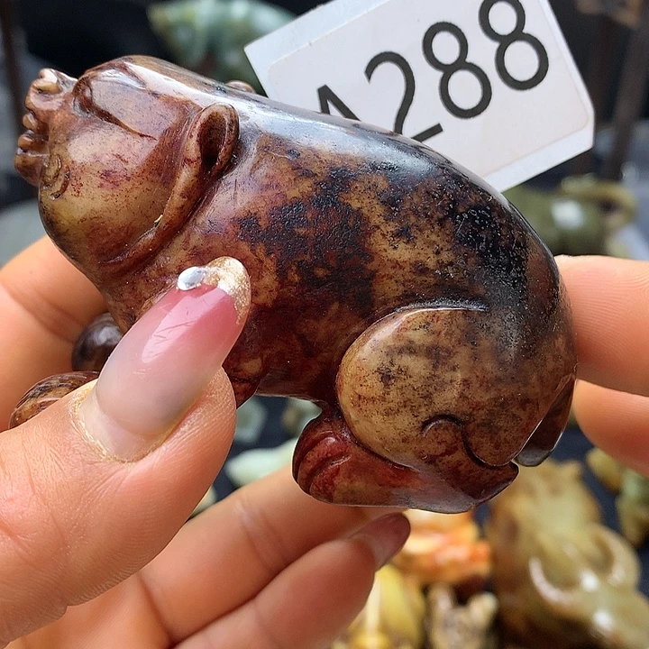 和田玉未镶嵌车挂