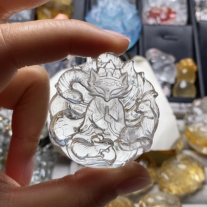 水晶颈饰未镶嵌水晶吊坠