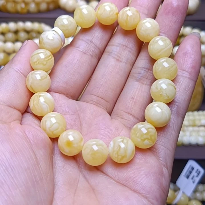 未镶嵌蜜蜡手串10+妖花手串