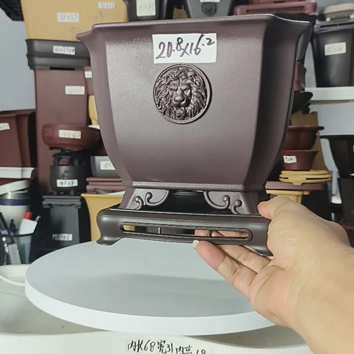 20x16狮头方盆咖十16方底1只