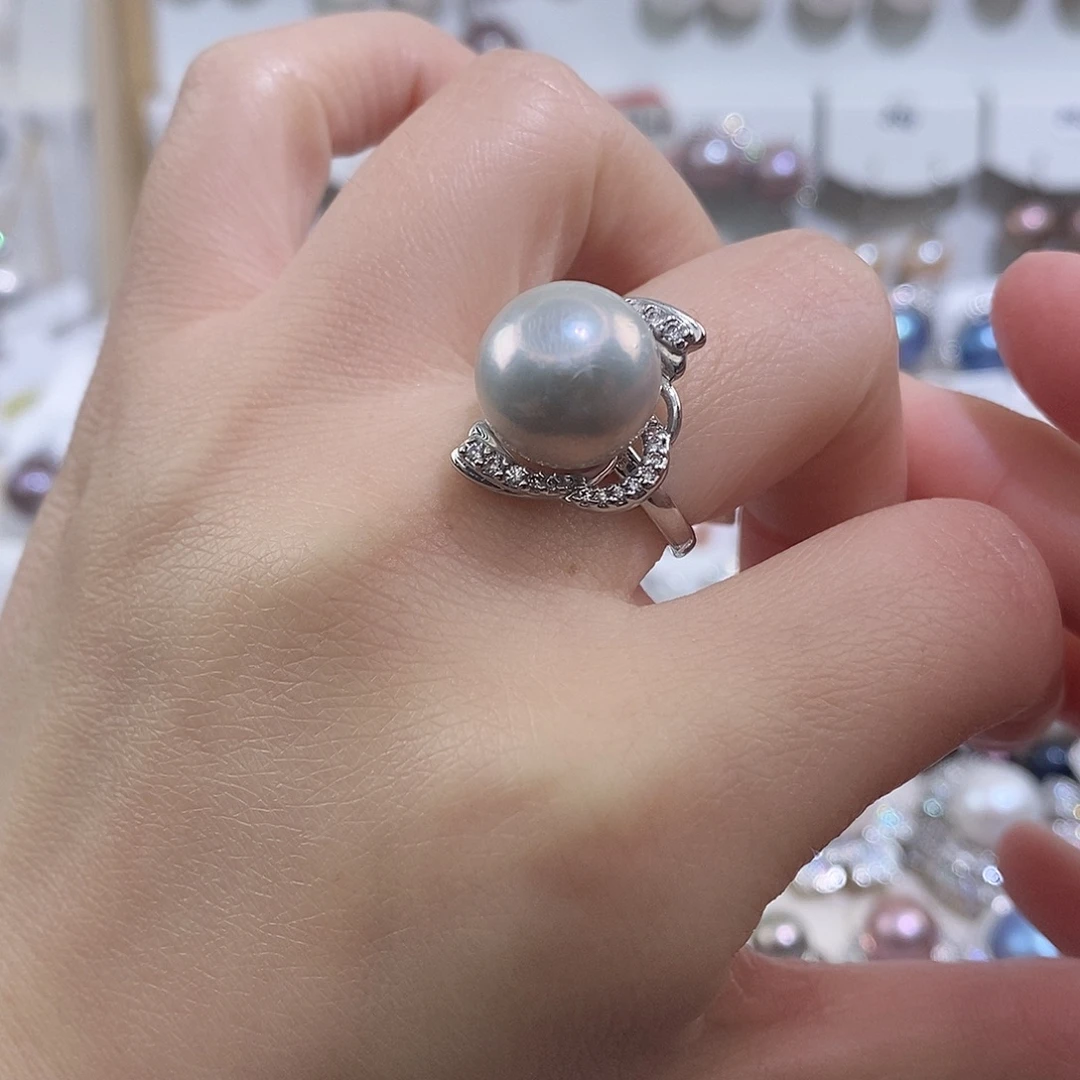 淡水珍珠戒指未镶嵌w12.8