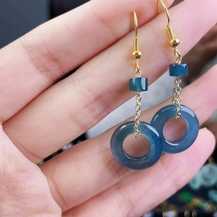 翡翠耳饰未镶嵌饰品