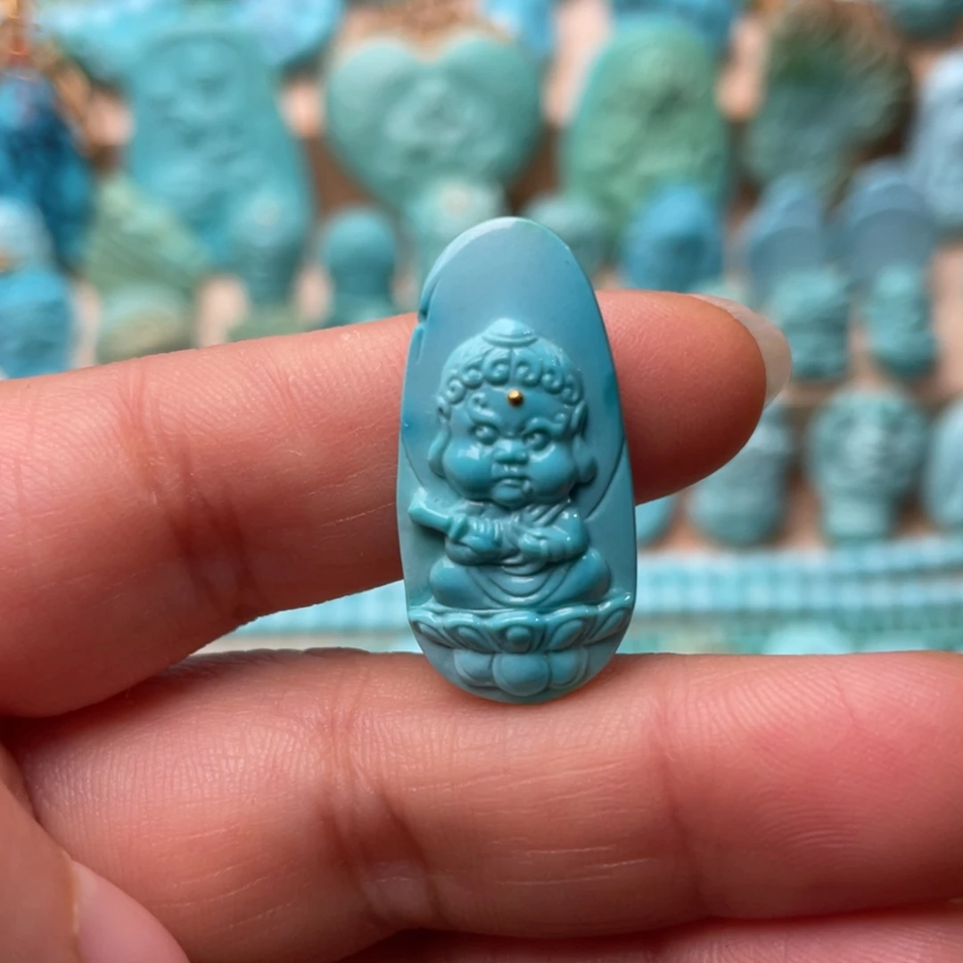 绿松石未镶嵌颈饰