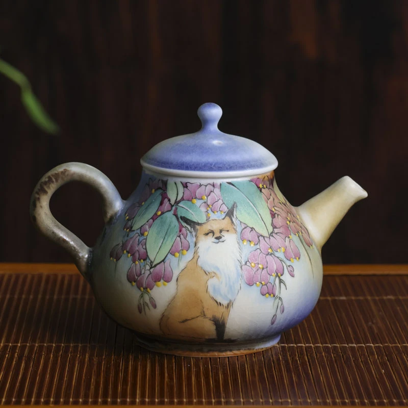 【陶珊居】狐狸壶（蕉白S0376）