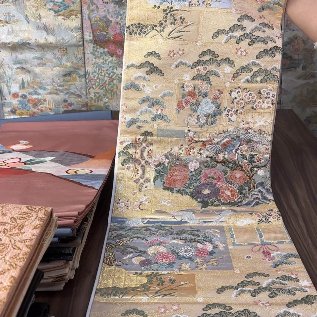 织绣唐锦西阵织带带