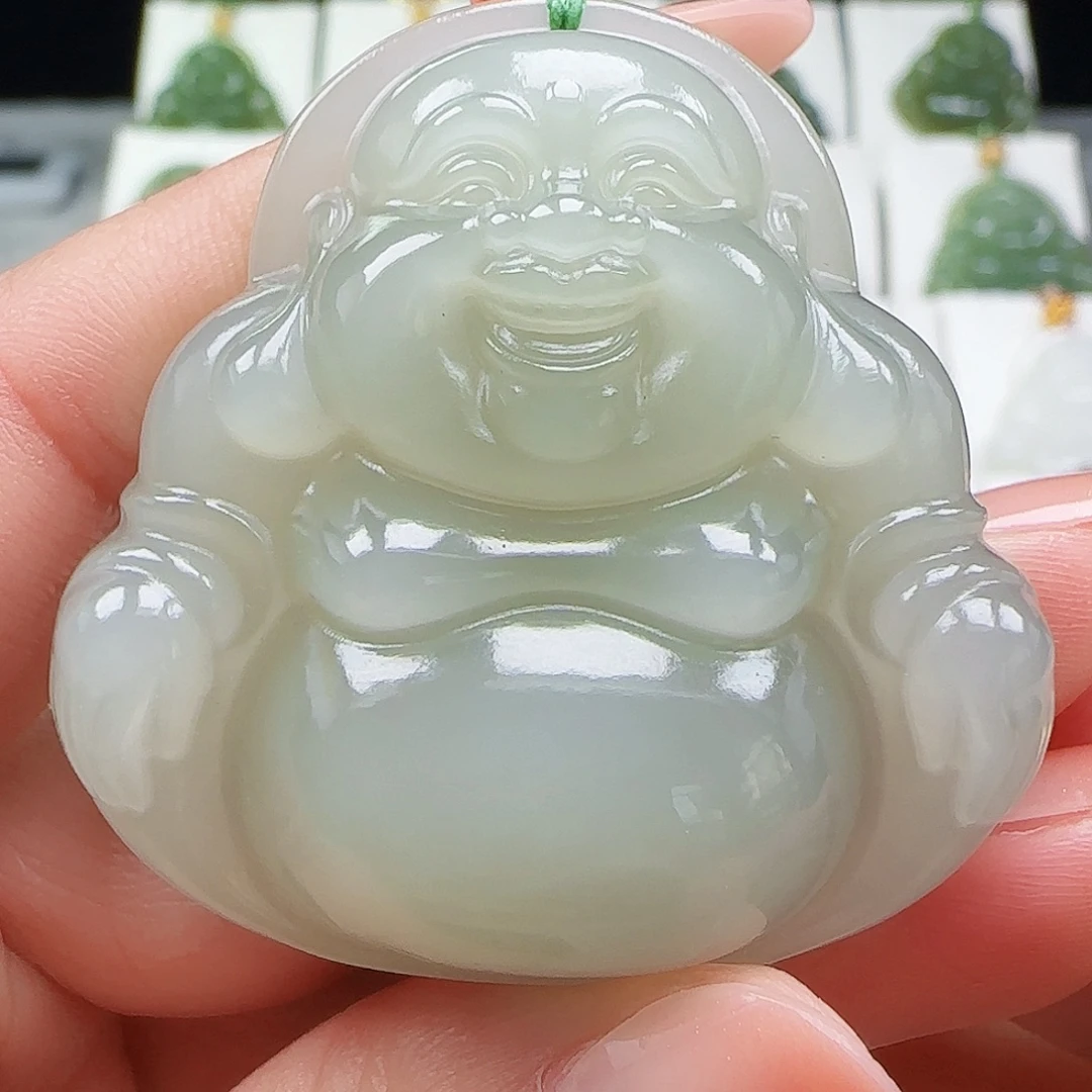 和田玉未镶嵌吊坠(赠链)