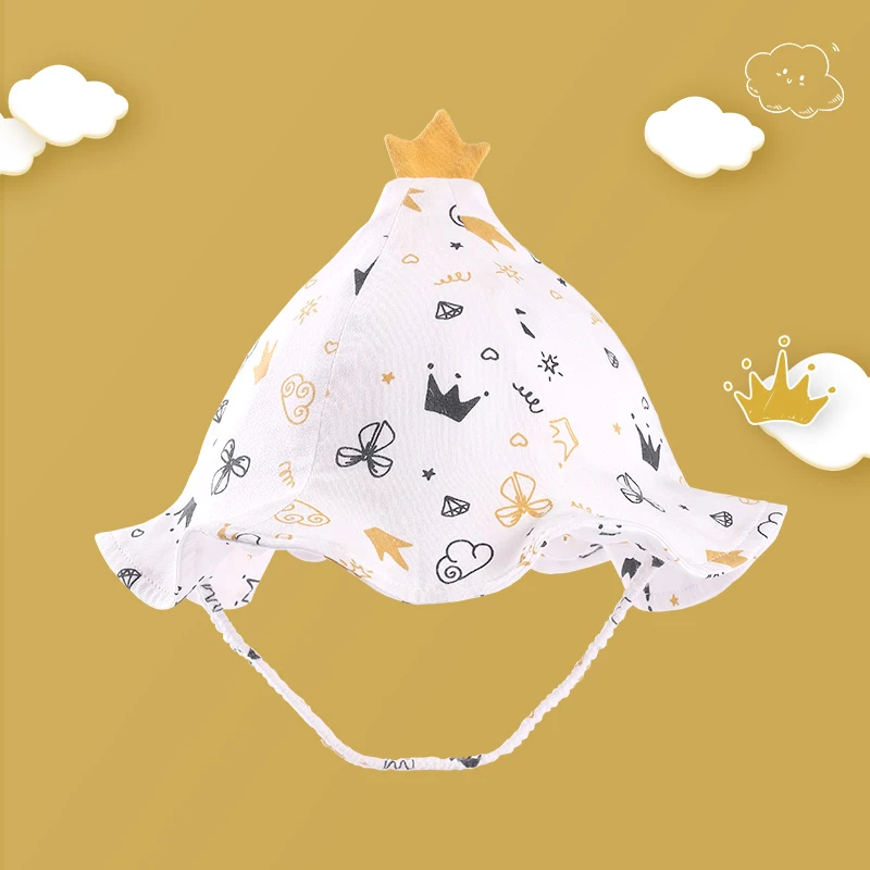 yya婴儿帽子春秋款可爱遮阳帽夏季新生儿男女宝宝渔夫帽 YA0053