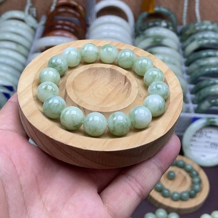 蛇纹石玉未镶嵌手链