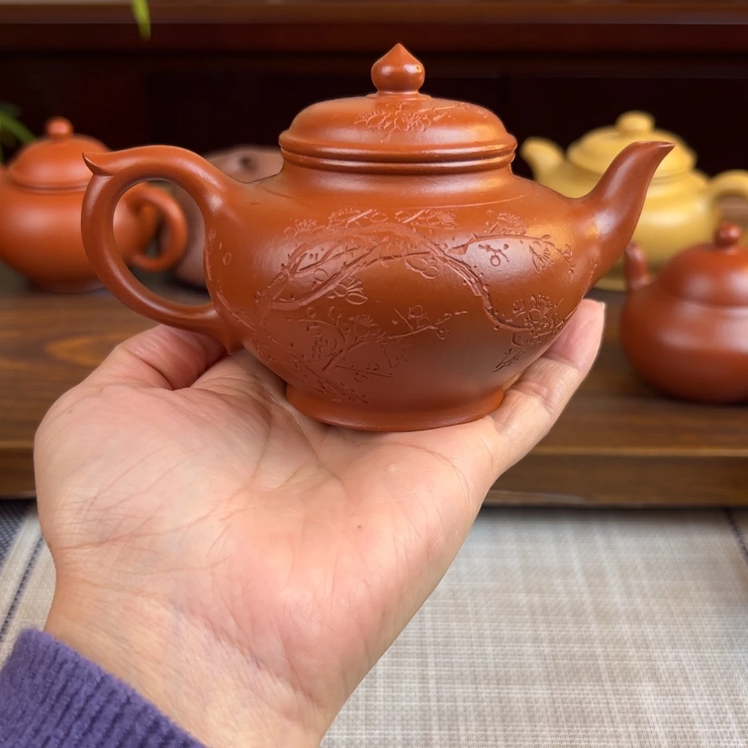 紫砂茶壶朱泥笑樱全手180cc