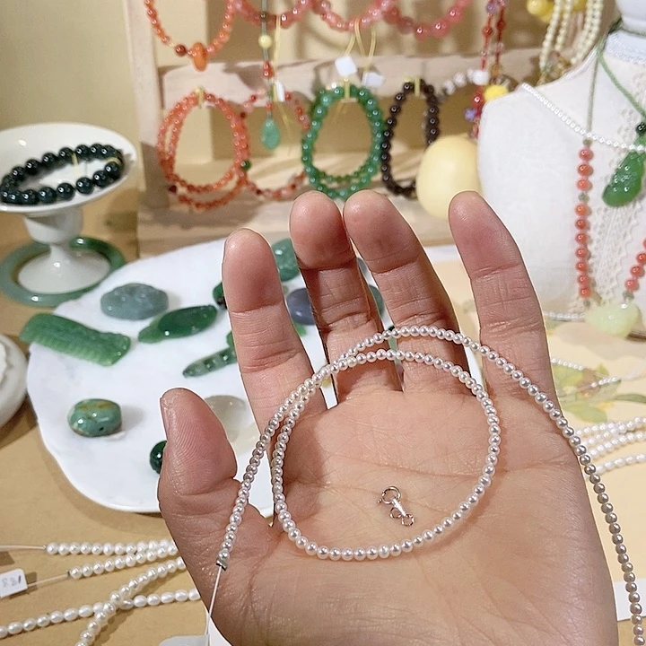 和田玉（糖玉）手链未镶嵌项链