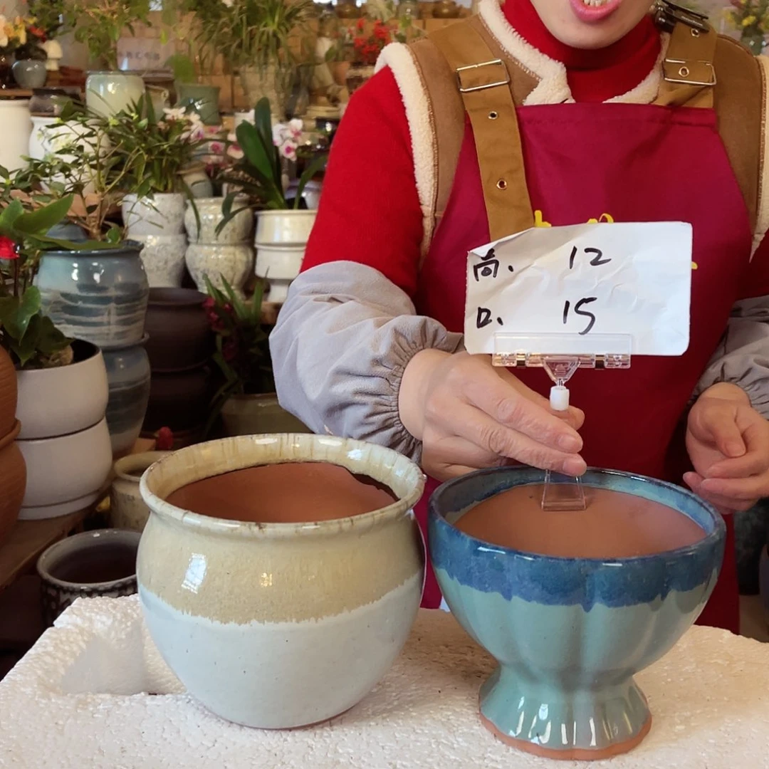 紫砂花盆高度12口径15