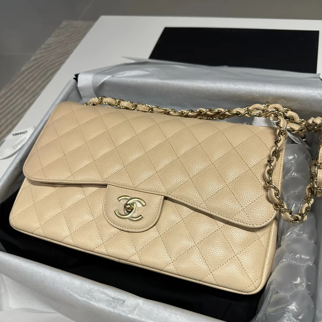 全新未使用 Chanel/香奈儿 22222荔枝jumbo挎包色以直播间为准