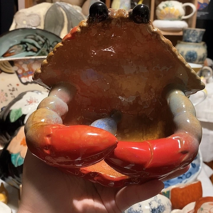 搪瓷螃蟹摆件……………