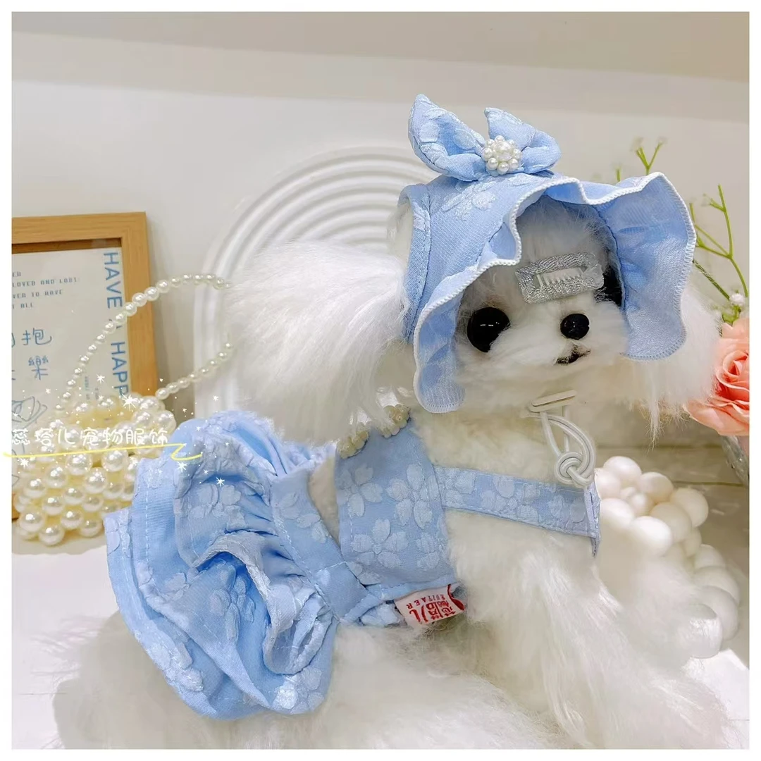 蕊塔儿马尔济斯约克夏遮阳帽