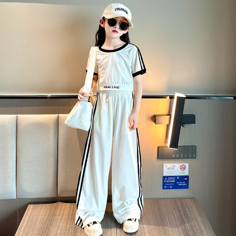 女童运动套装夏季2025新款大童女孩洋气夏装儿童夏款童装潮酷穿搭