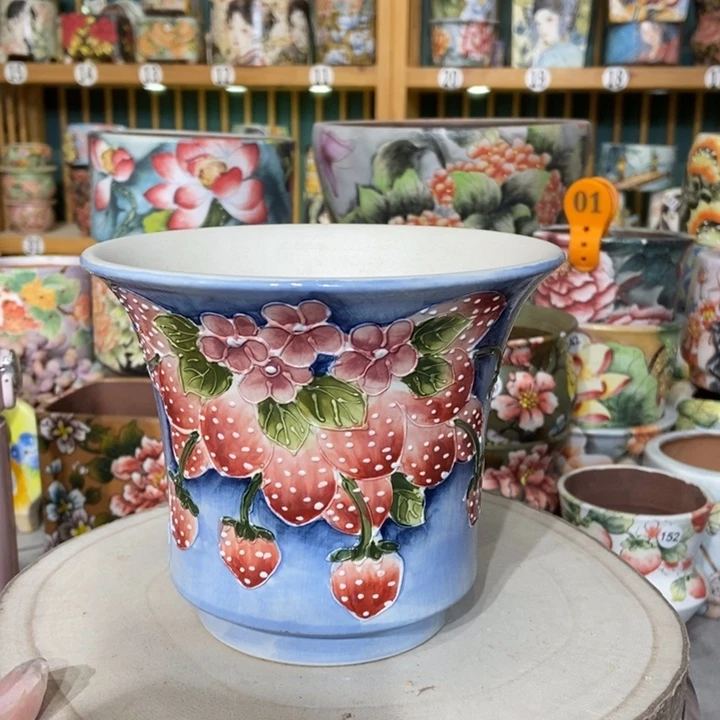 红陶景德镇艺术手绘作品