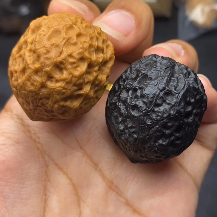 把件文玩核桃38尺蛇皮元宝