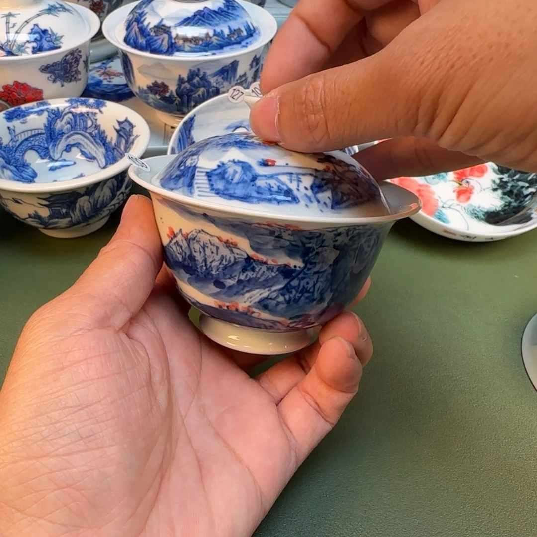 纯手工纯手绘茶具石头109