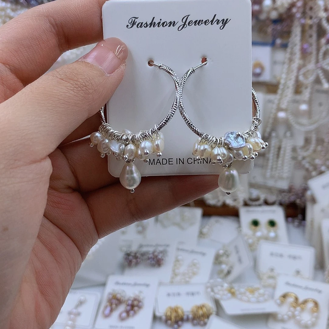 项链银S925镶嵌淡水珍珠