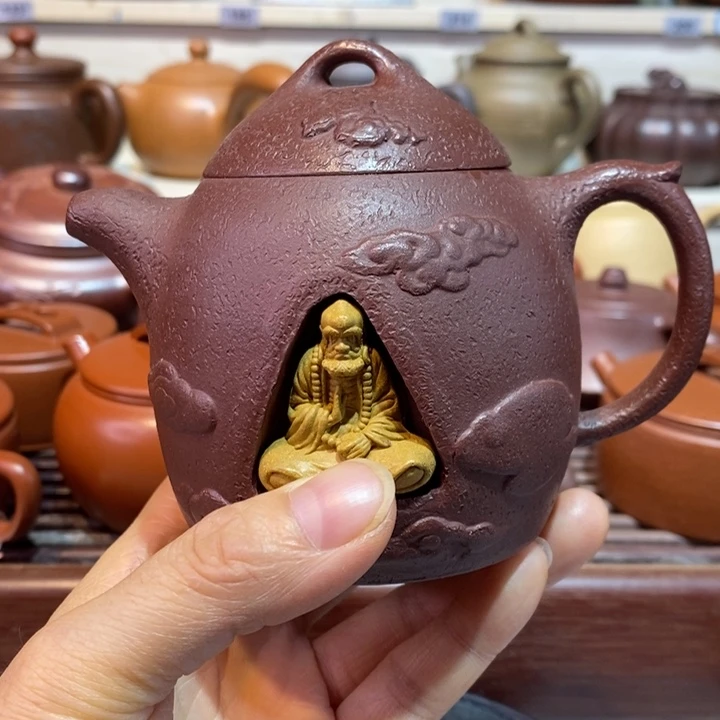 紫砂茶壶微瑕处理一把