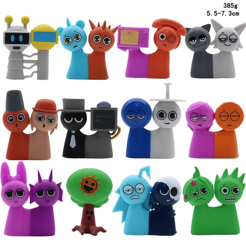 节奏盒子第三章变异连体手办sprunki周边公仔模型儿童玩具小摆件