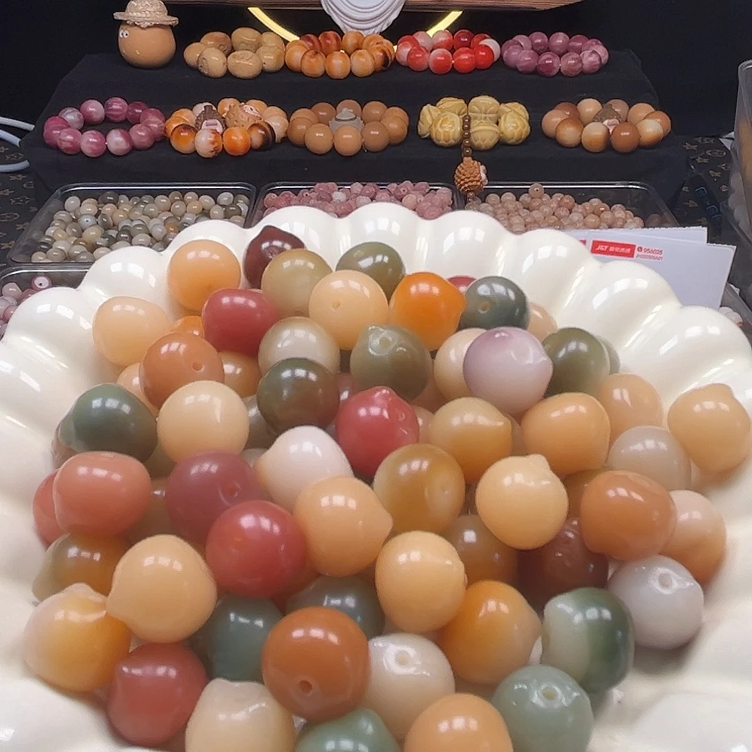 菩提根/象牙果手串卡14糖果猫头50颗