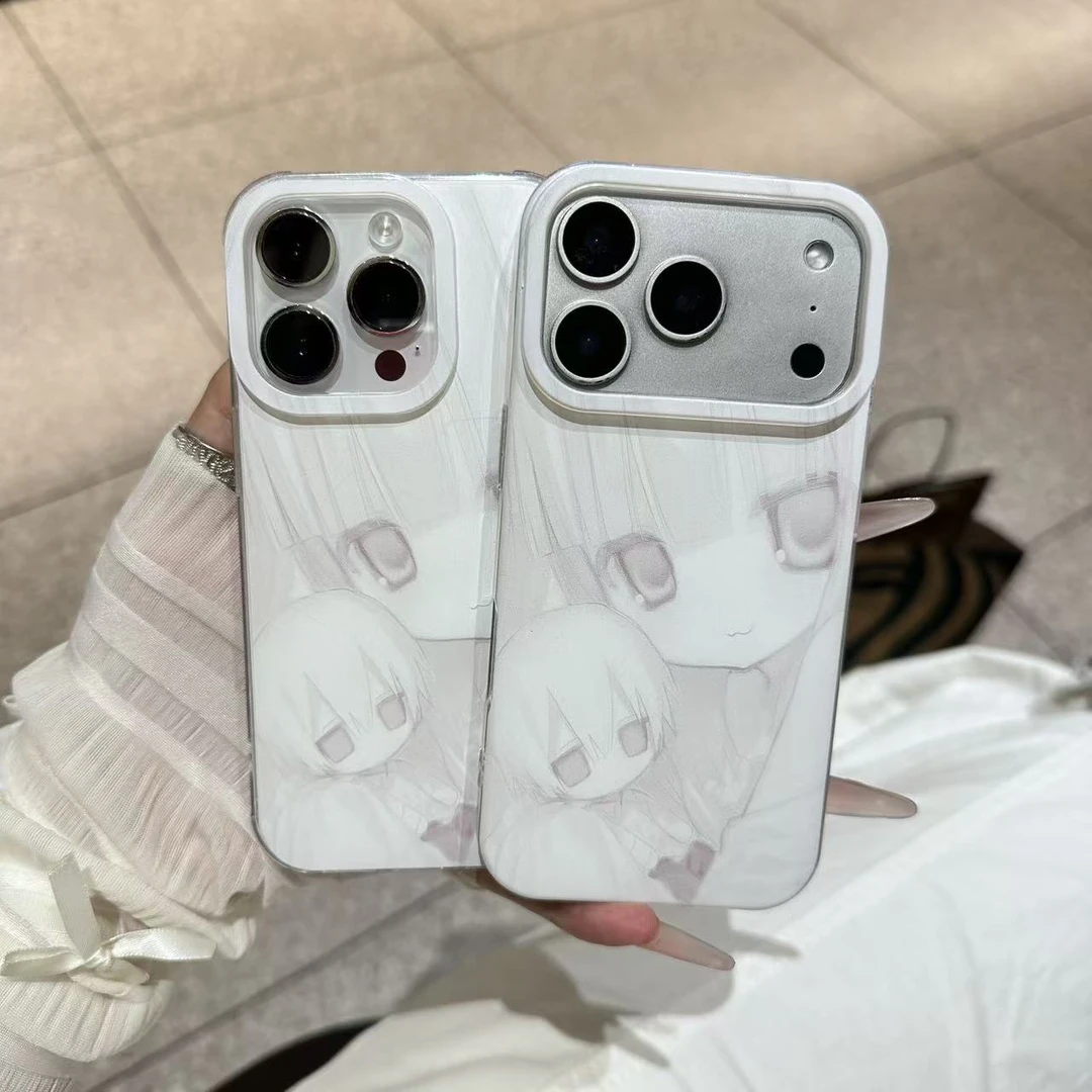 卡通温柔少女适用苹果iPhone17/16/15华为p70/oppo/imd手机壳