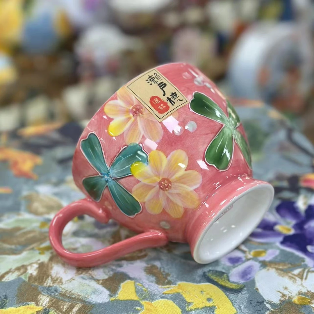 濑户烧 群芳争艳-早餐杯一个装