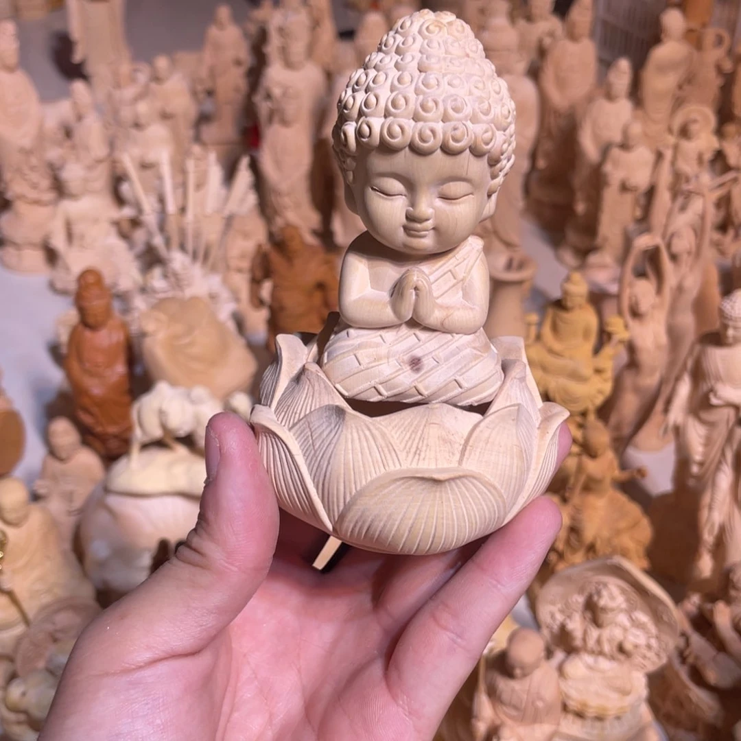 黄杨木瑕疵宝宝佛