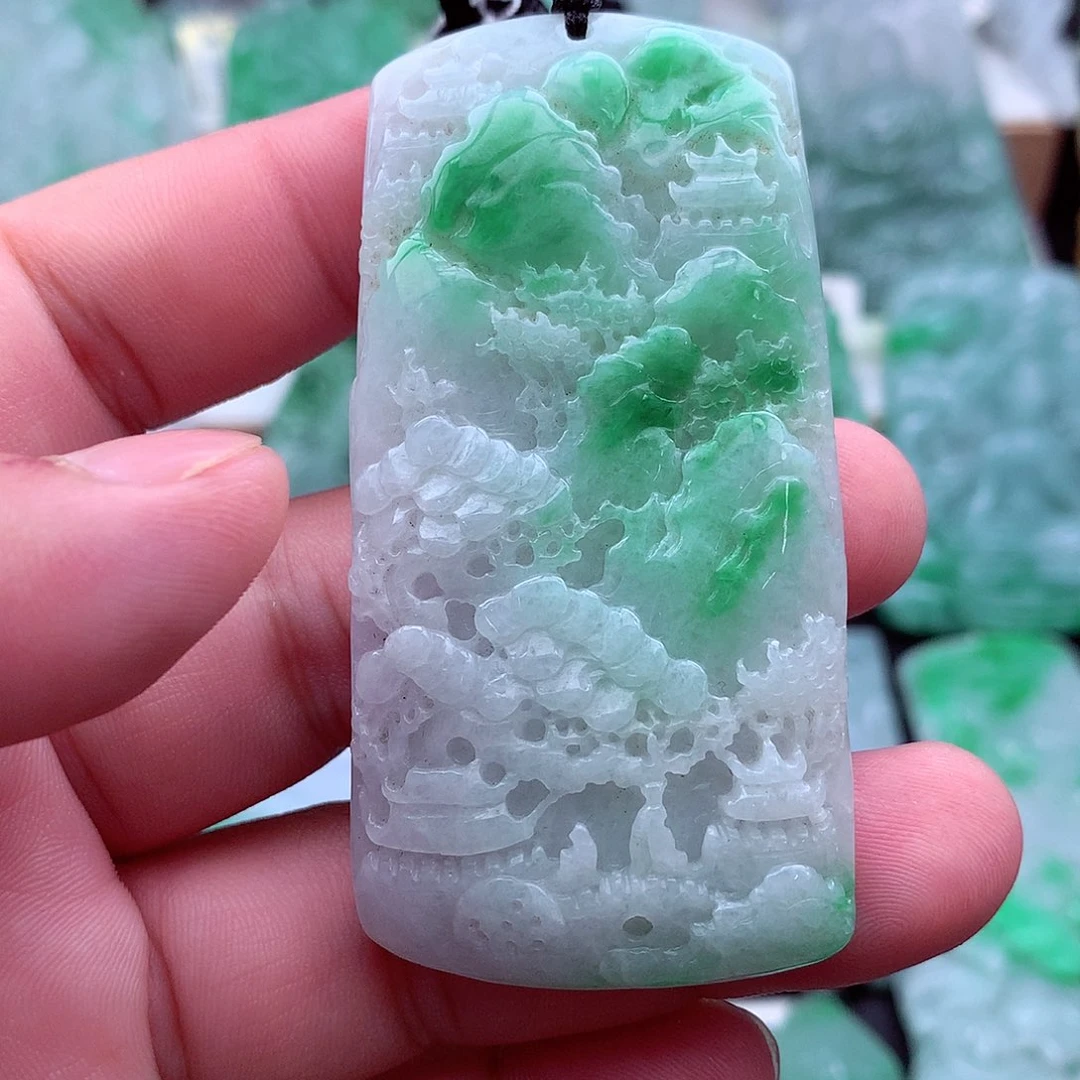 翡翠未镶嵌吊坠(不含链)