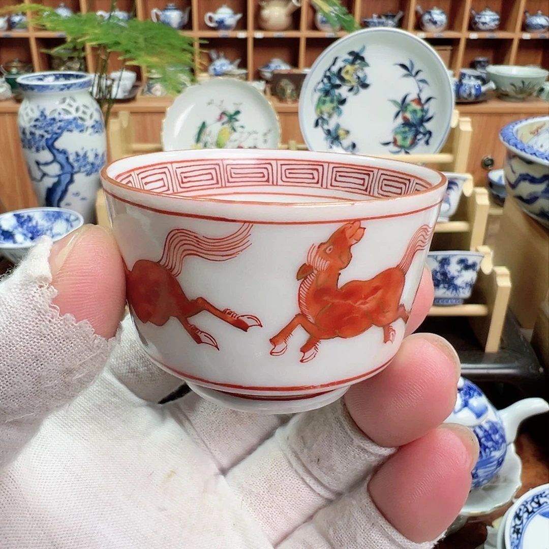 柴窑茶具茶壶茶杯盖碗小盘子