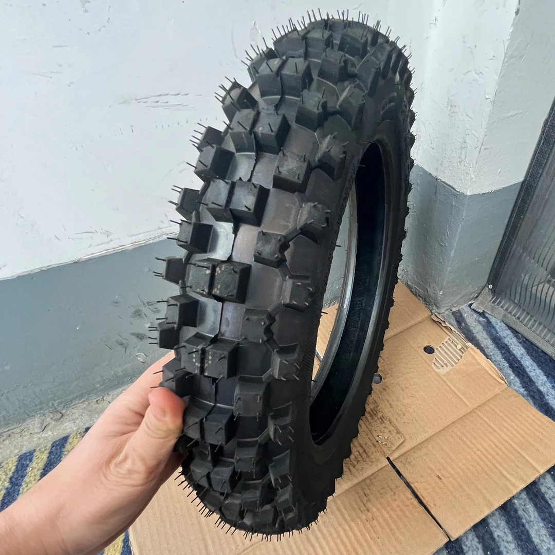 80/100-12越野轮胎越野摩托车配件小高赛深齿防滑12寸外胎轮胎