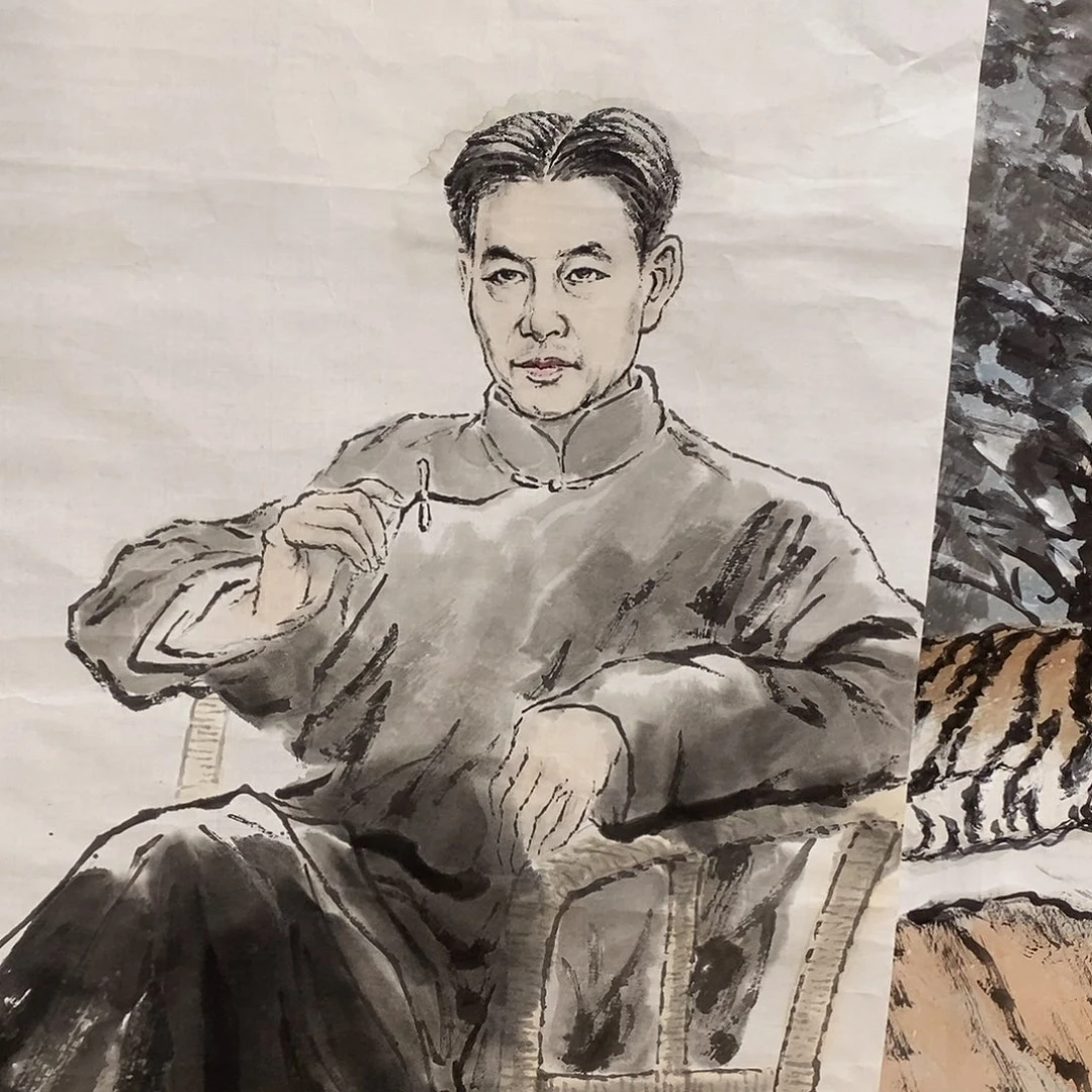 3***1国画李辉68.138手绘画芯