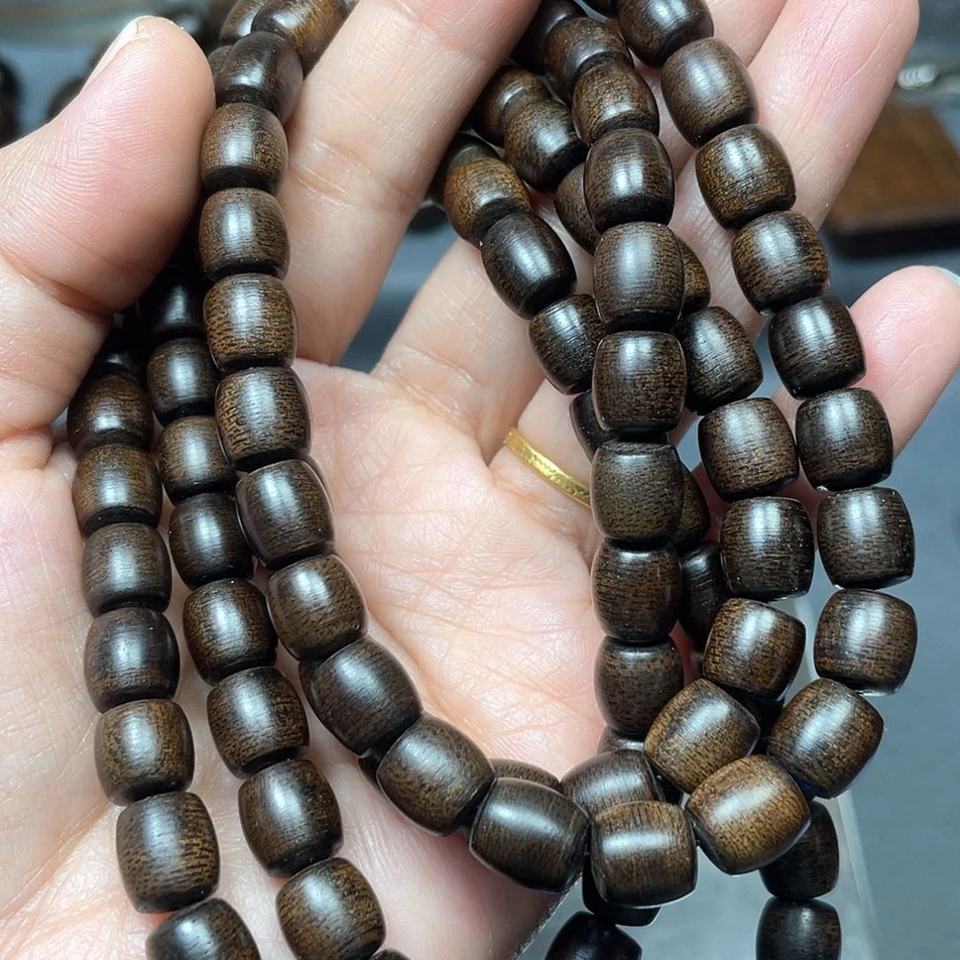 沉香手串芽庄白棋0.8