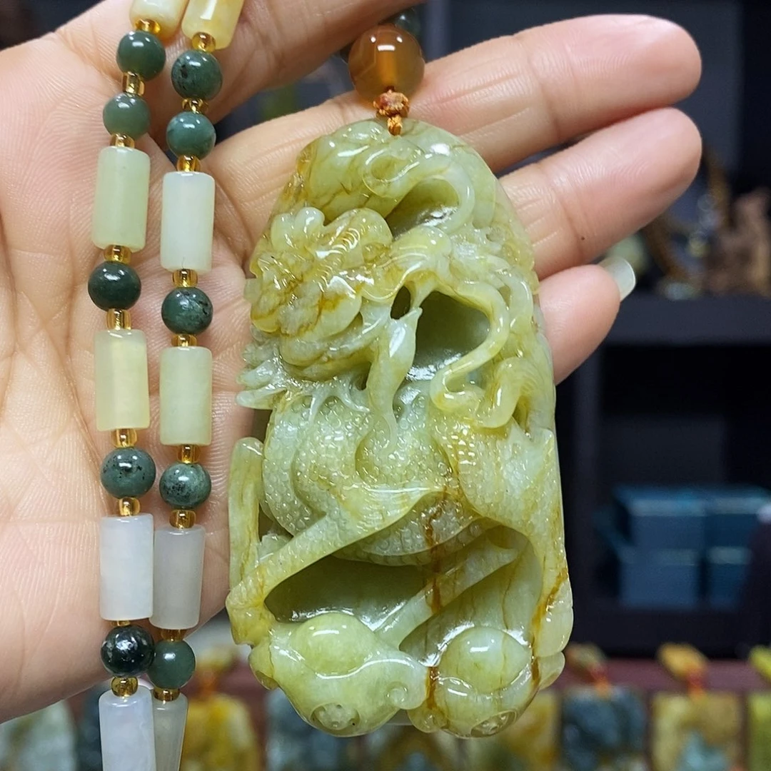 未镶嵌岫玉挂件吊坠